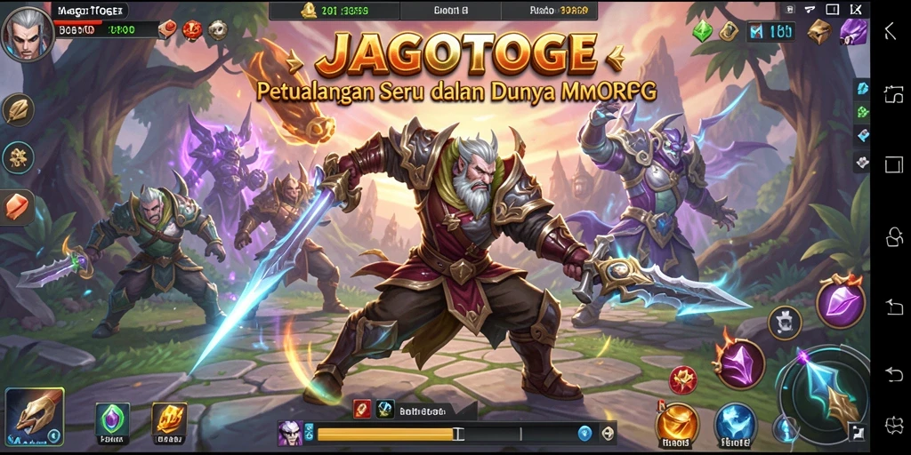 Tampilan gameplay seru di dunia fantasi JAGOTOGEL.