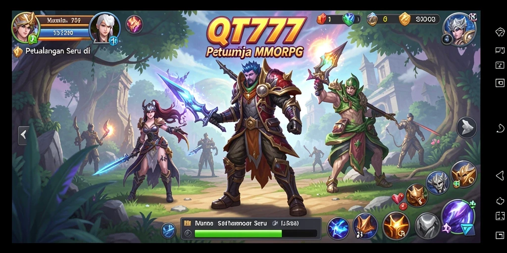 Gameplay QT777 yang menakjubkan dalam dunia MMORPG yang luas.