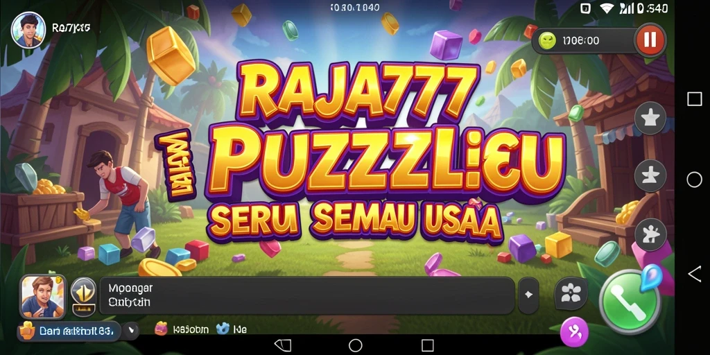 Tampilan gameplay RAJA777 yang menarik dan penuh warna.