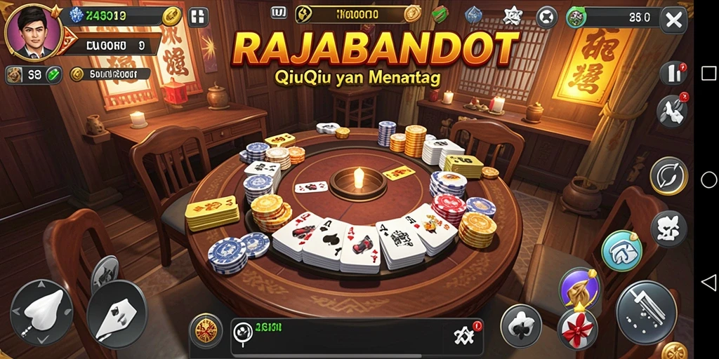 Screenshot gameplay QiuQiu RAJABANDOT yang menegangkan.