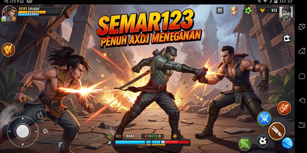 Tampilan gameplay SEMAR123 yang intens dan penuh aksi.